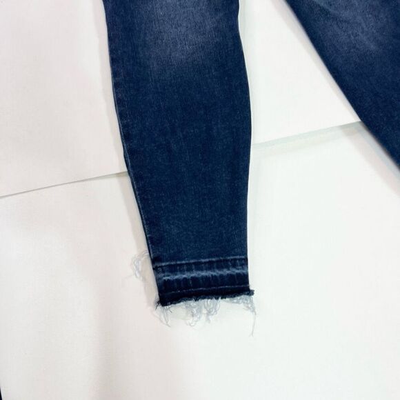 Spanx by Sara Blakely Jeans Womens Large Blue Dark-Wash Mid-Rise Skinny Fit - Picture 11 of 12